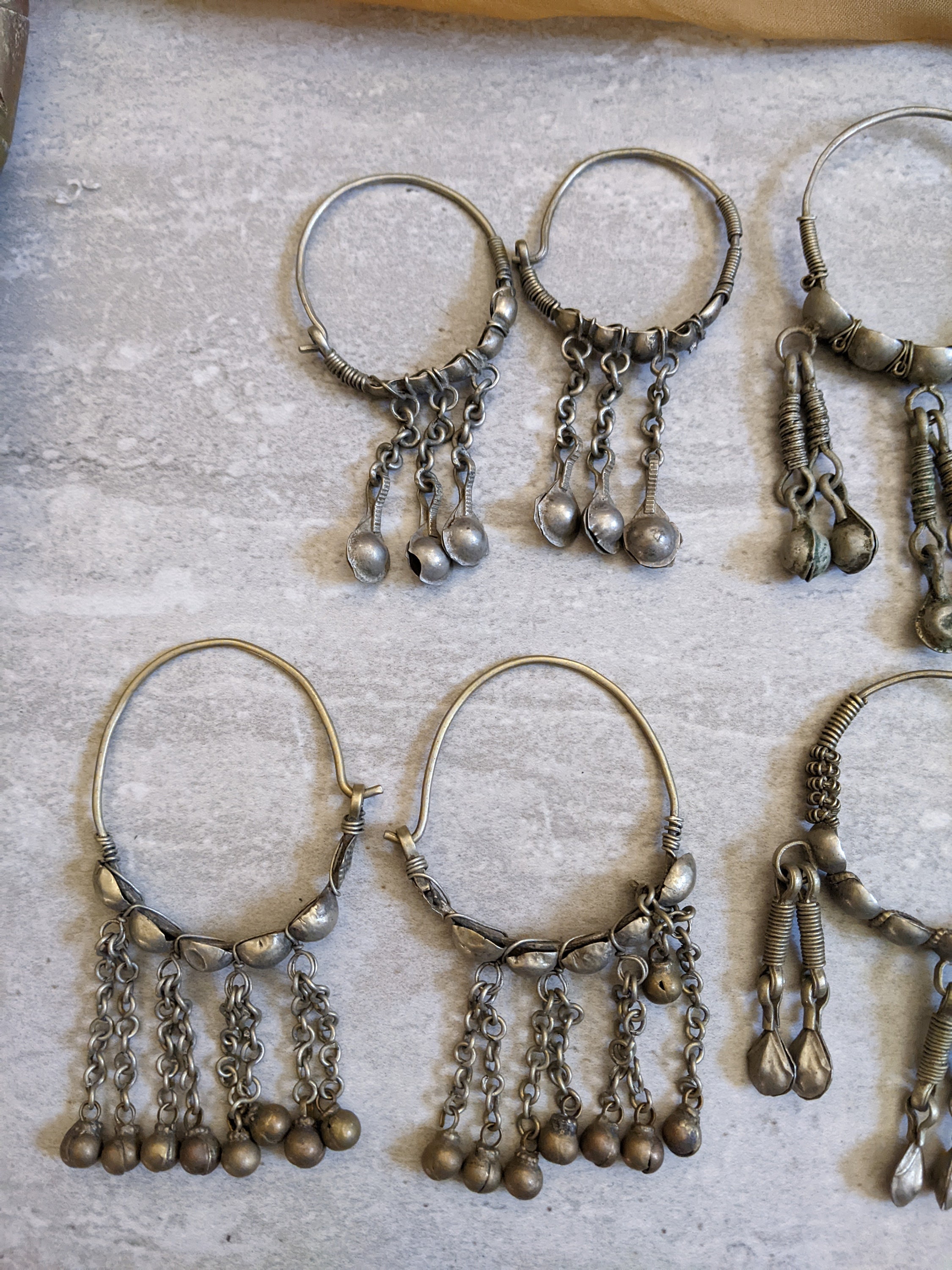 Accessoires Haaraccessoires Haarsieraden #11155 Bulk Lot Vintage Tribal Haar Hangers Kuchi Kashmiri Jhoomer Tikka 6 Paar 