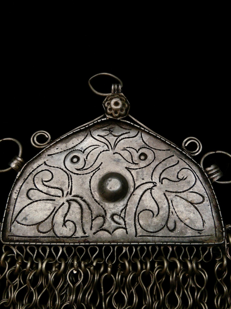 Vintage Tribal Pendant from Afghanistan Hazara #4978