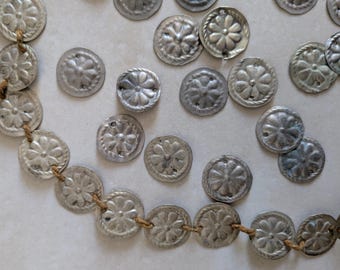 Flower Amulets Central Asian Tribal Floral Notions Turkmen Findings 49pc (22244)