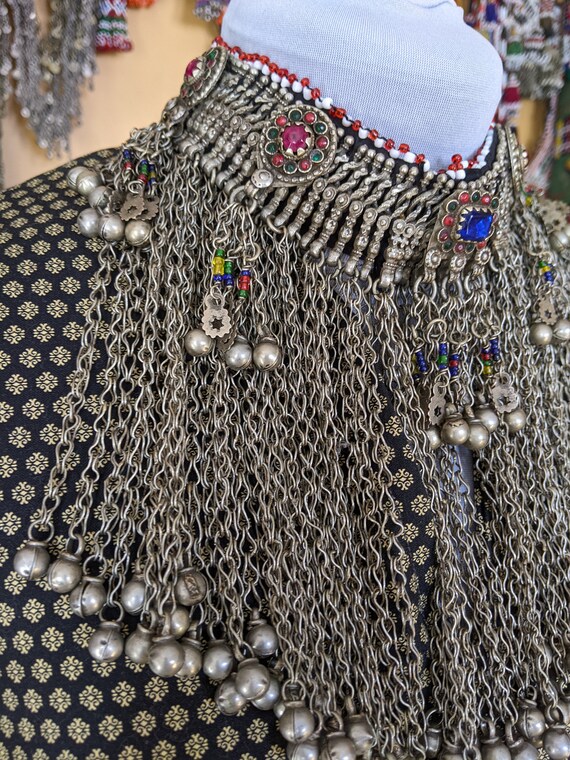 Vintage Waziri Tribal Choker Heavy Ethnic Jewelry… - image 2
