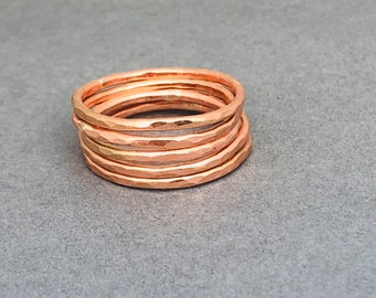 Copper Stacking Ring | Etsy