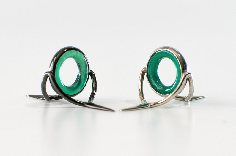 Green agate stripping guides for fly rods Etsy