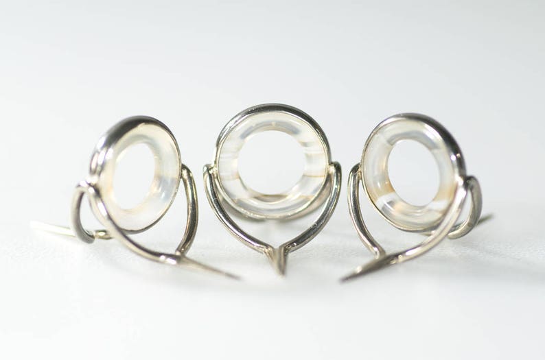Pale/clear agate stripping guides for fly rods Etsy