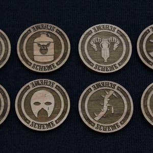 Malifaux - Solid Wood Scheme Markers