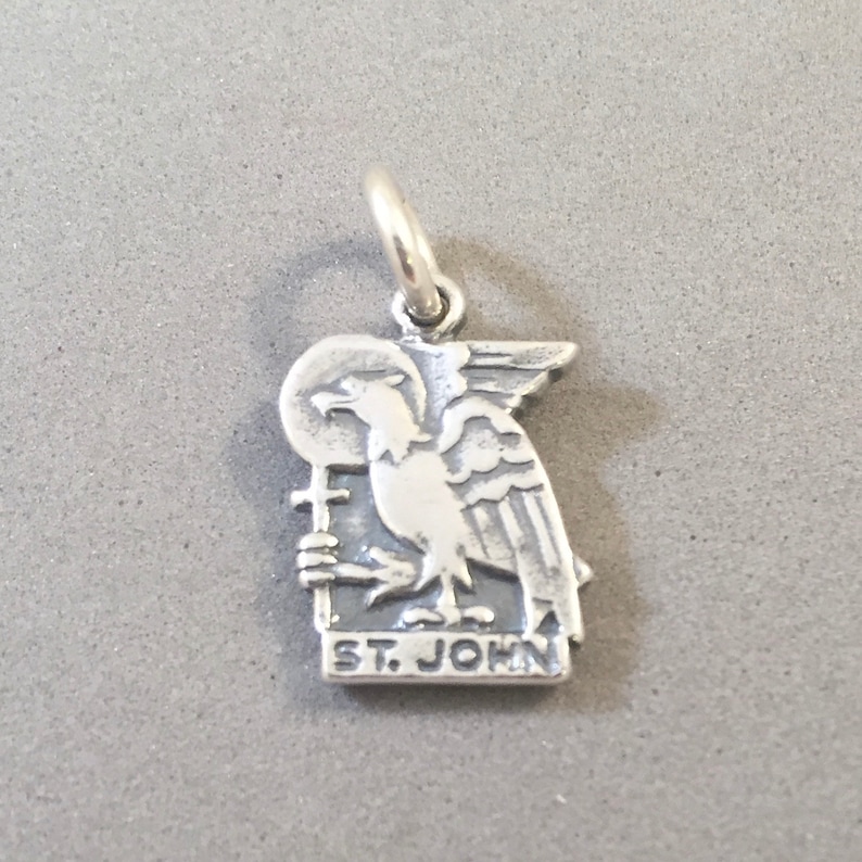 Vintage 925 Sterling Silver Virgin Islands Travel Souvenir Charm Pendant