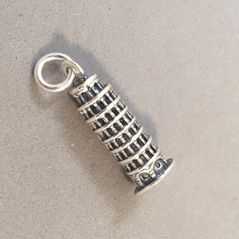 Leaning Tower of Pisa Charm for Pandora Bracelet , 100% Genuine 925