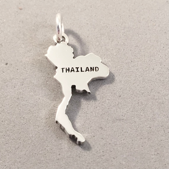TAILANDIA MAPA .925 Plata de ley De Encanto País España