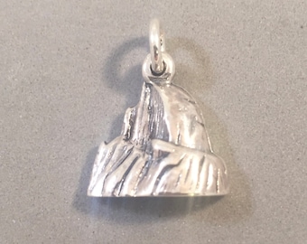 HALF DOME 3-D .925 Sterling Silver Charm Pendant Yosemite National Park California New pm46