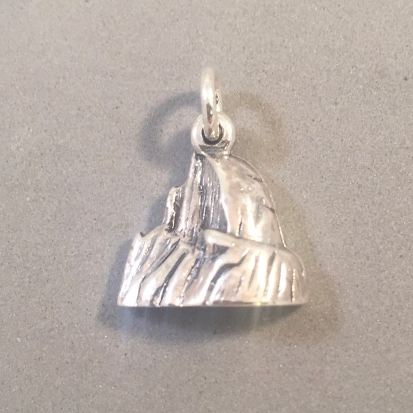 HALF DOME 3-D .925 Sterling Silber Charm Anhänger Yosemite National Park California New pm46