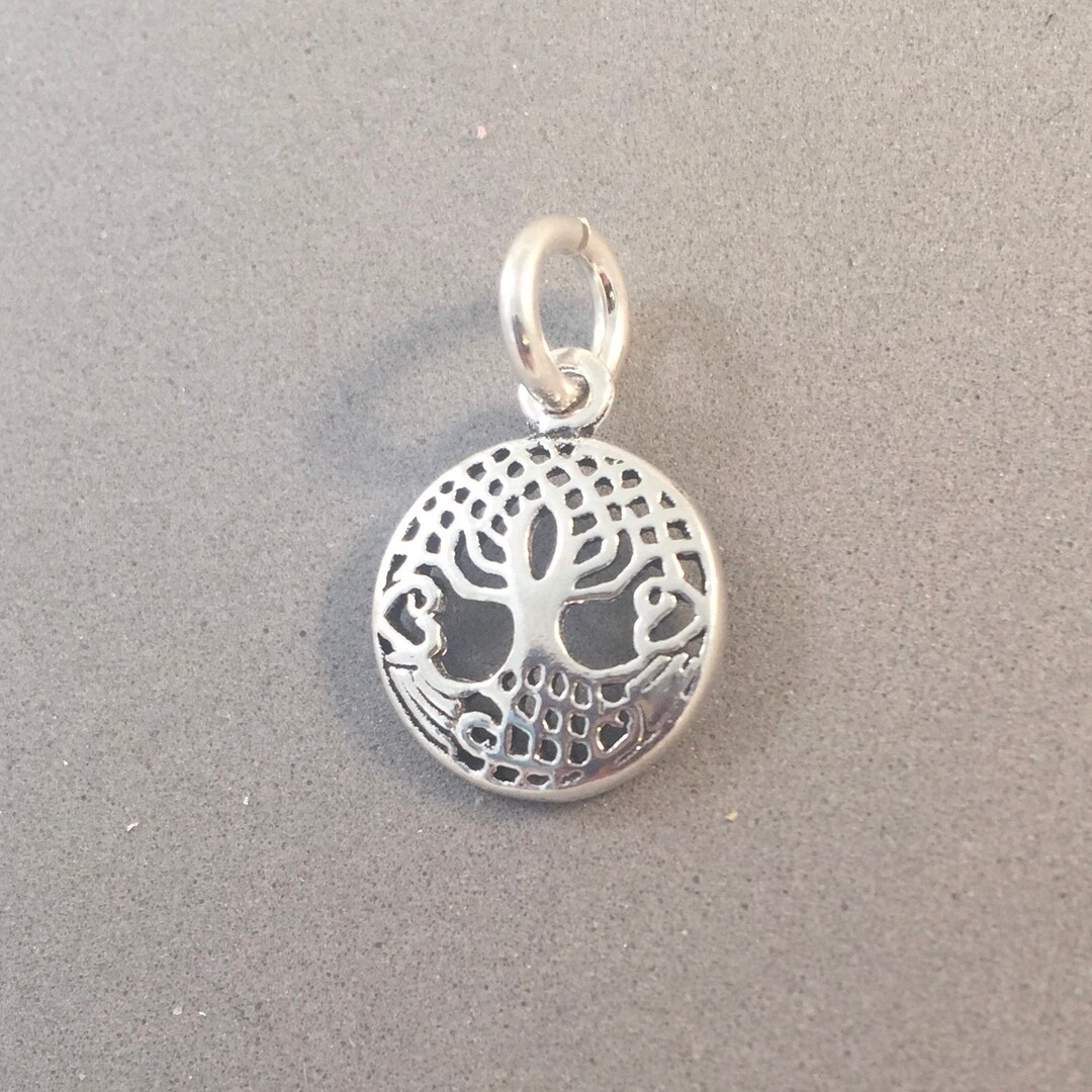 Celtic Knot TREE OF LIFE .925 Sterling Silver Tiny Charm Pendant Garden ...