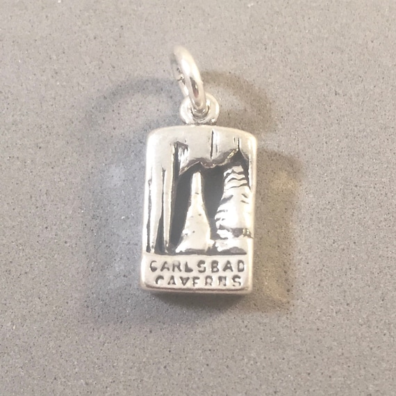 Sterling Silver Charm Bracelet With Attached Yellowstone National Park Map Charm