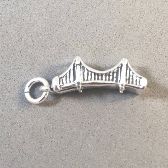 Sterling Silver Golden-Gate Bridge Charm