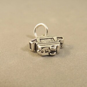 925 Sterling Silver Picnic Camping Tent Charm Bead – For 3mm European Charm Bracelets & Necklaces