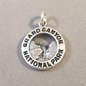 GRAND CANYON National Park .925 Sterling Silver Charm Pendant Colorado River View Arizona Travel Souvenir New np38