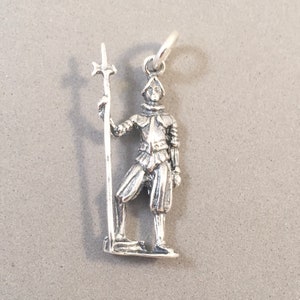 Vatican City SWISS GUARD .925 Sterling Silver 3-D Charm Pendant Rome Italy Pope Saint Peters Square Basilica Pontifical New ti28