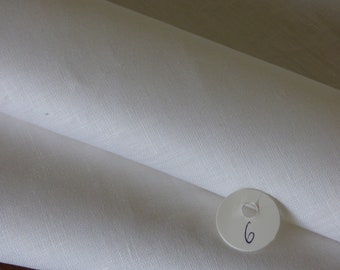 Coupon of 18 thread white collar linen ref 6