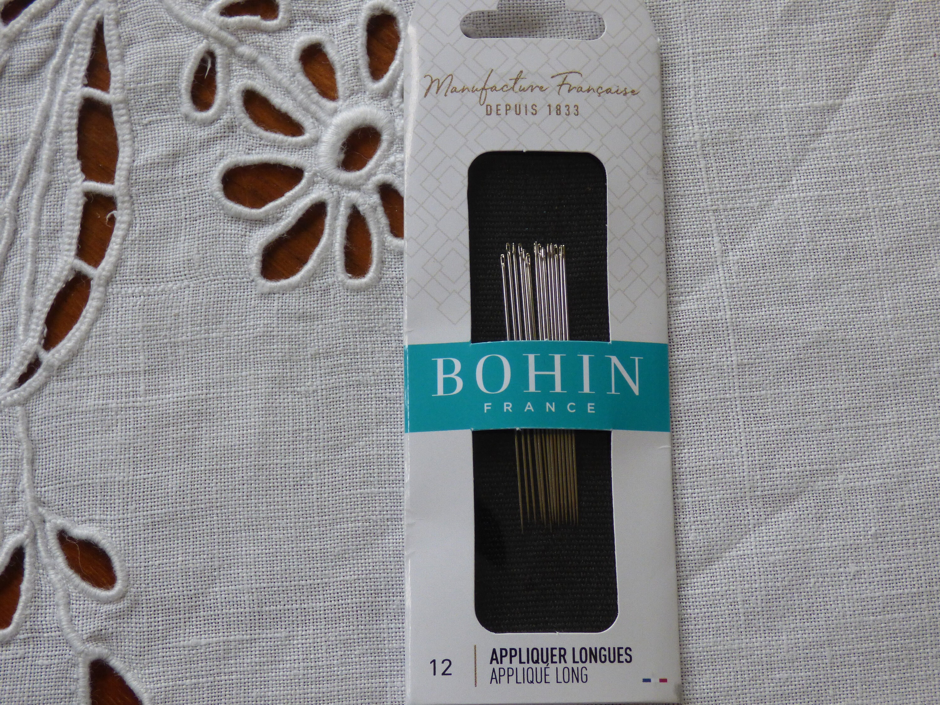 Bohin lange Applikationsnadeln Nr. 12