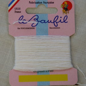 White Sashiko thread brand Le Beaufil