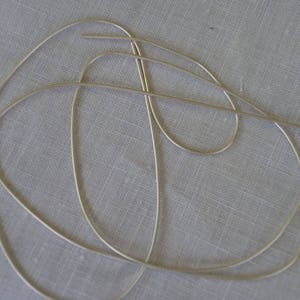 Plain shiny silver bullion for gold embroidery