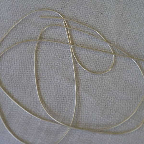 Plain shiny silver bullion for gold embroidery