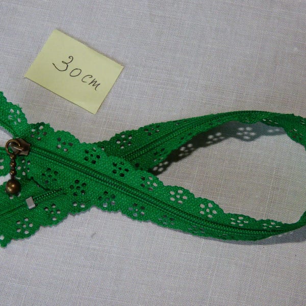 Zipper lace Green 30cm