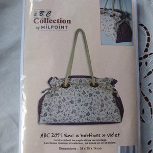Kit sac "Bottines" violet