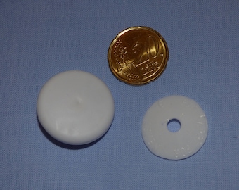 bouton à recouvrir en plastique 29mm