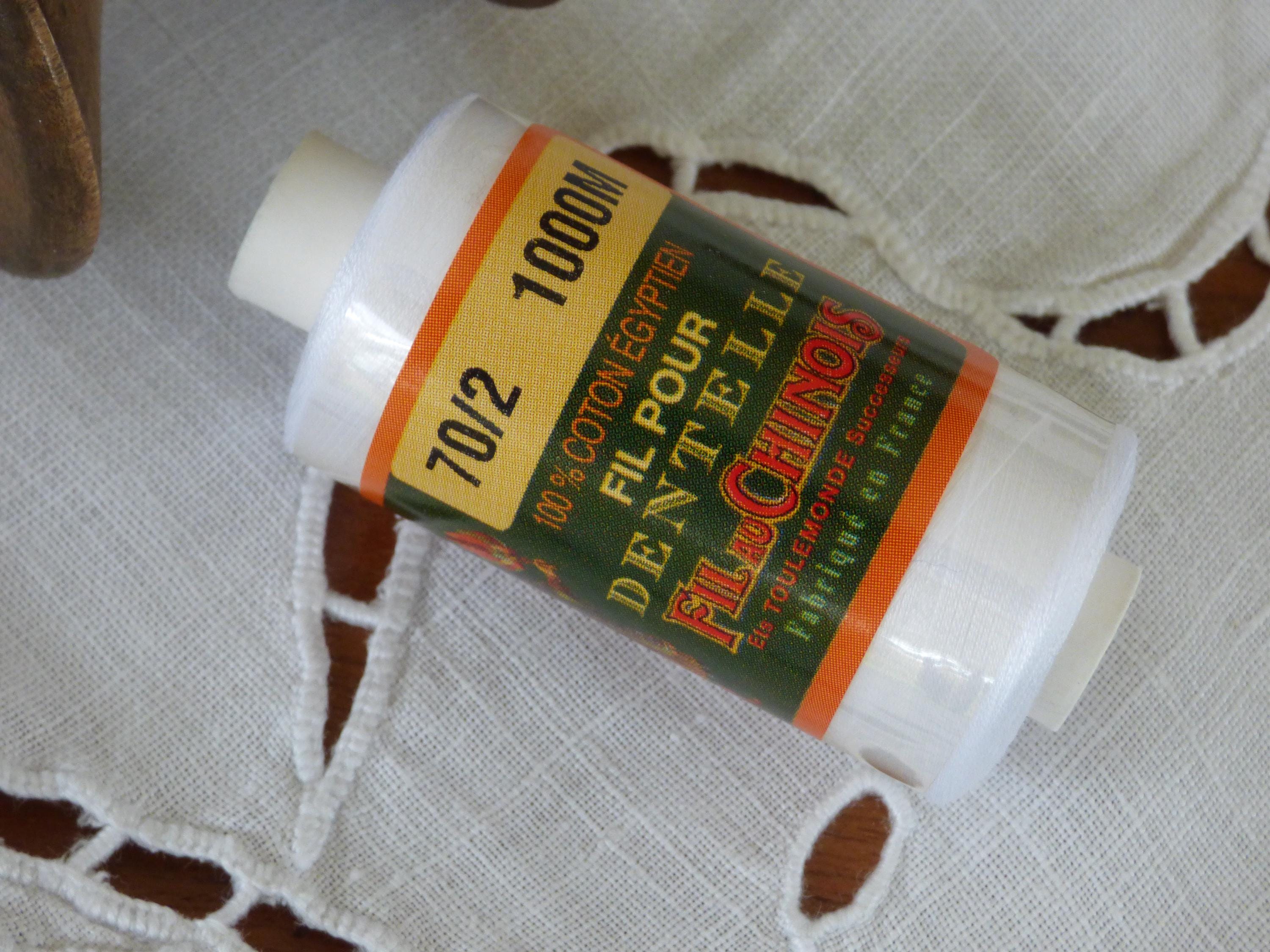 Lace thread Egyptian cotton 70/2 white