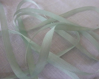 3m plain silk r uban 4mm green ref 1842