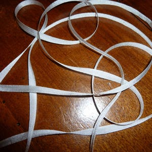 Nastro di seta bianco 3m 4mm