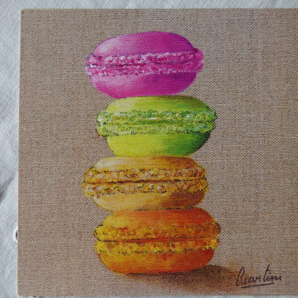 Carte macaron ref 1 pour cartonnage ou encadrement