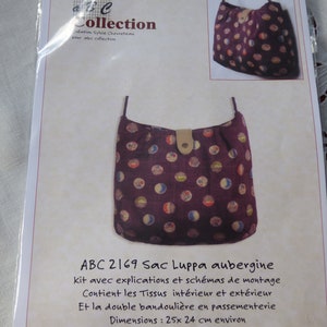 Kit sac luppa aubergine