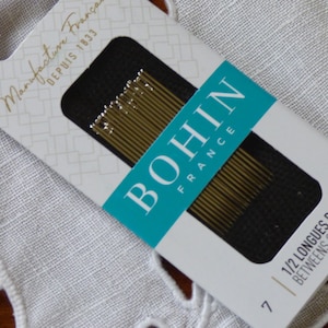 Bohin half-long patchwork needles number 7