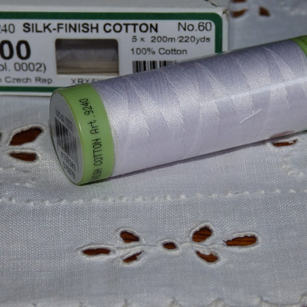 Mettler Silk finish Cotton 60 neck 2000