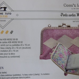 Fiche : tuto porte cartes marylin