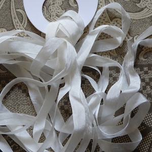 3m Silk ribbon width 7mm white