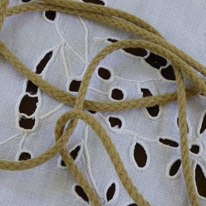 Beige cotton cord sold by the meter