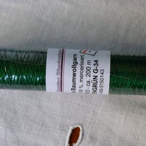 Frank&#39;s 20 cotton yarn / 3 collar Tannengrun 34 G