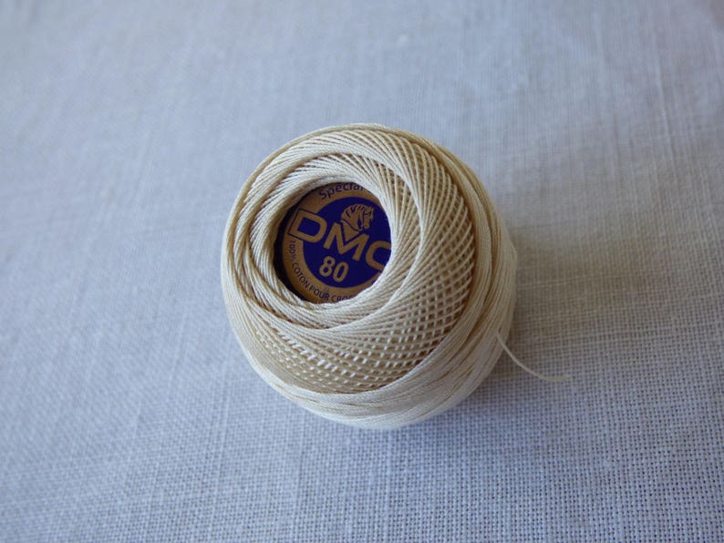 Cotton lace n \u00b0 80 DMC No Ecru Pincushion 5gr