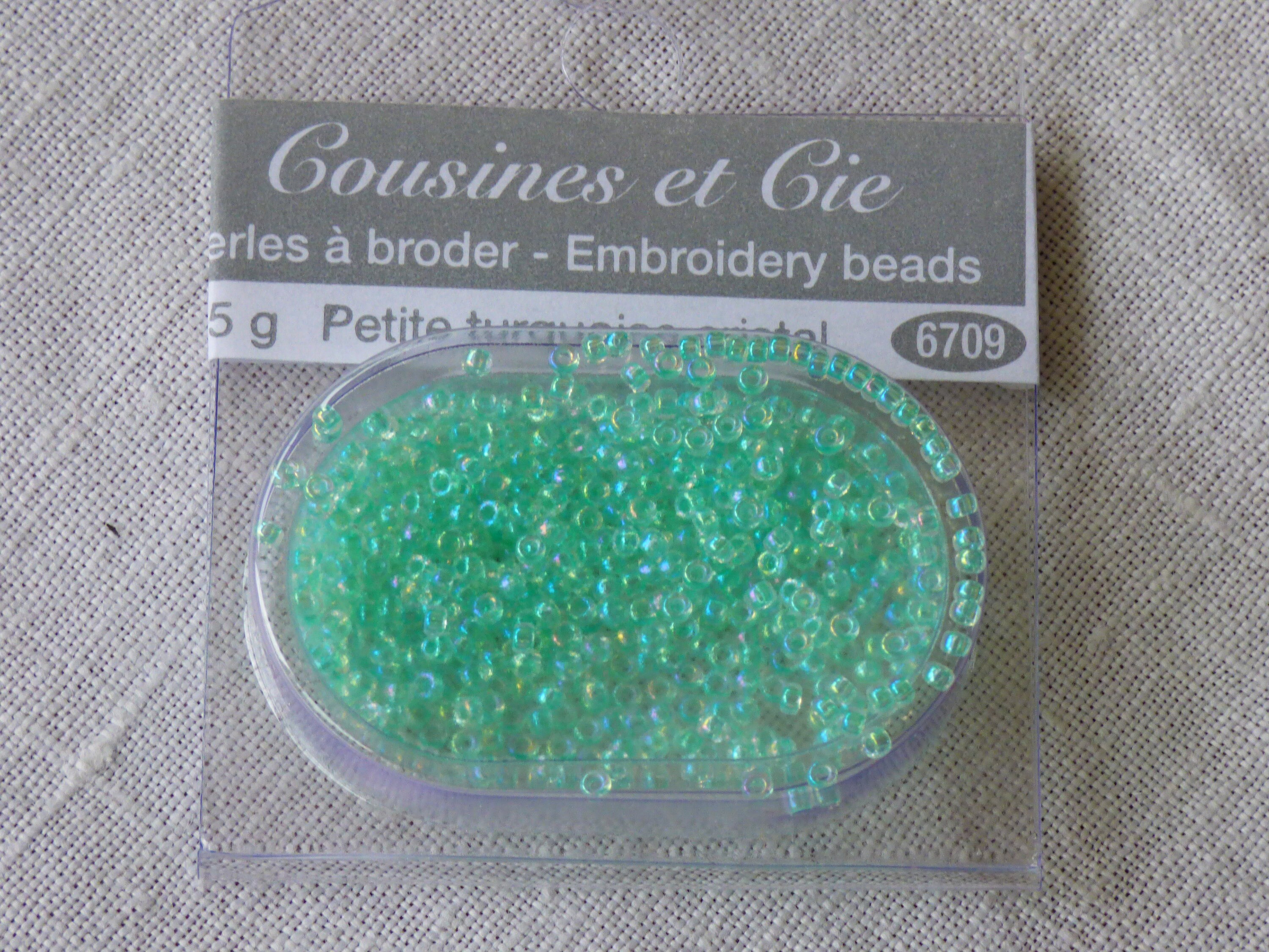 Beads Embroidery Cousins and Companies 6709 Petite Turquoise Beads Embroidery Cousins and Companies 6709 Petite Turquoise