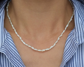 Rice Pearl Necklace