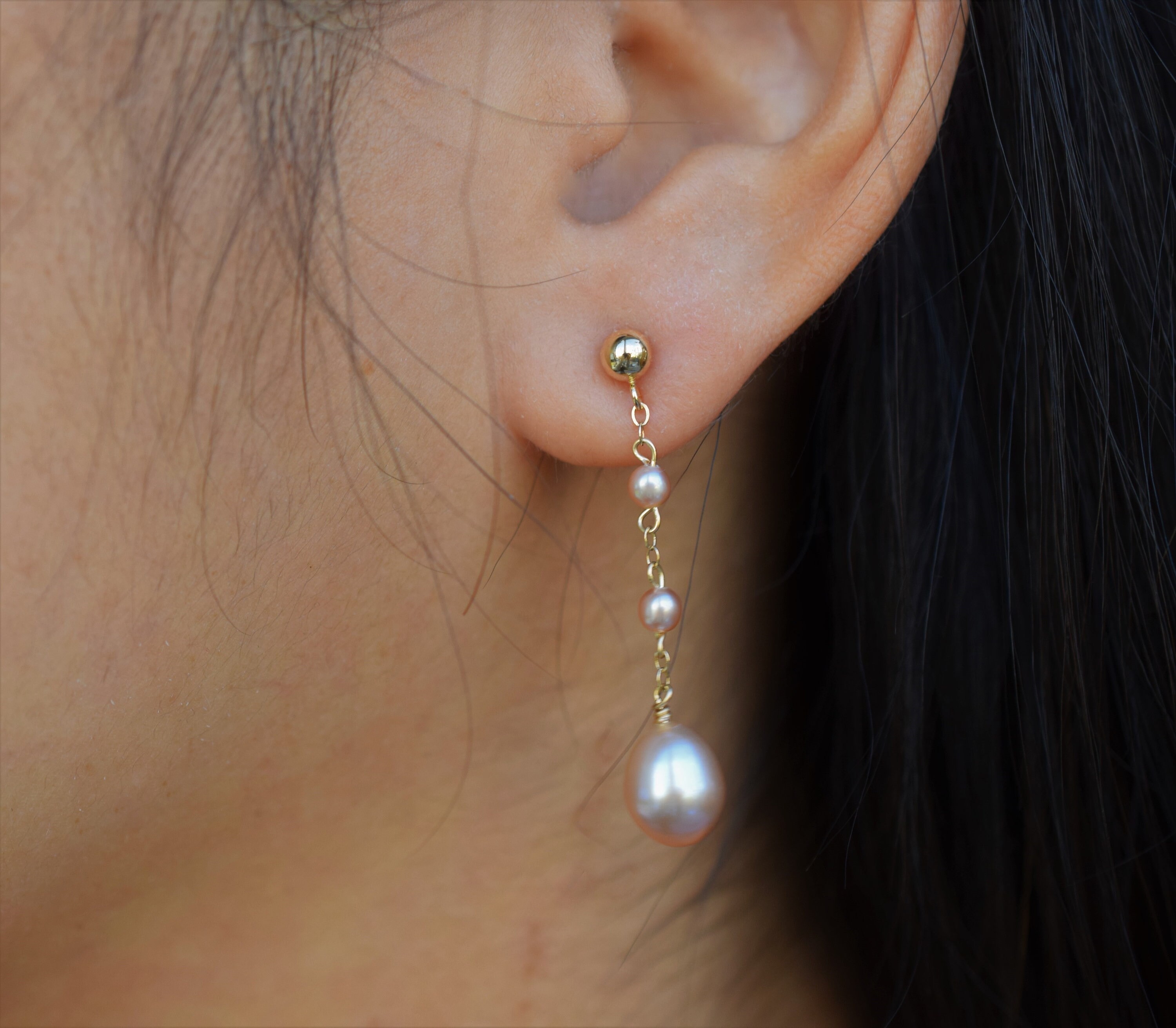 [STONE HENgE] 14K ROSE GOLD☆Gyeol FreshWaterPearl Earrings 291-91344.jpg