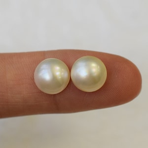 9x8.5mm Round Mabe Loose Pearl - DIY