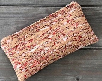 Custom Vegan Cork Leather Purse, Vegan Leather Purse Gift Idea, Eco Friendly Sustainable Vegan Gifts