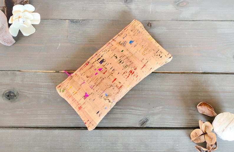 Personalised Vegan Cork Leather Purse Vegan Leather Purse Gift Idea Eco Friendly Sustainable Vegan Gifts