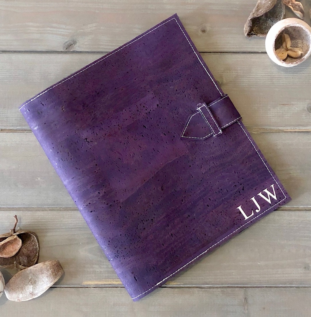 Personalised Vegan Cork Leather Classic Writing Case Set - A5 Letter ...