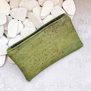 Custom Vegan Cork Leather Purse, Vegan Leather Purse Gift Idea, Eco Friendly Sustainable Vegan Gifts