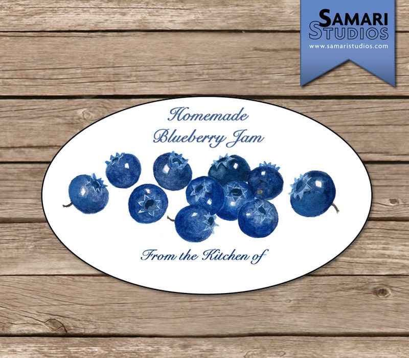 Homemade Blueberry Jam Pastel Illustration Label Printable Etsy Homemade Blueberry Jam Pastel Illustration Label Printable Etsy