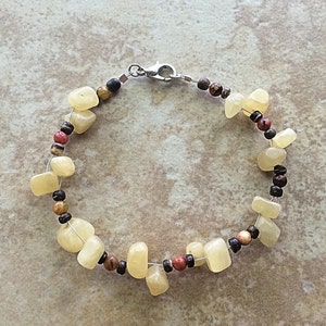 Stone Bracelet, Handmade Bracelet, Knotted Bracelet, Women Bracelet, Boho Jewelry
