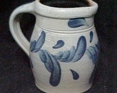 Vintage Stoneware Creamer Pitcher-Rowe Pottery Works-1988-FREE SHIP